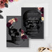 Death to Your 20&#39;s Party Invitation Matching Set Template, RIP 20&#39;s Death Party, Obituary Welcome Sign Gift Tag Bundle, Floral Skull