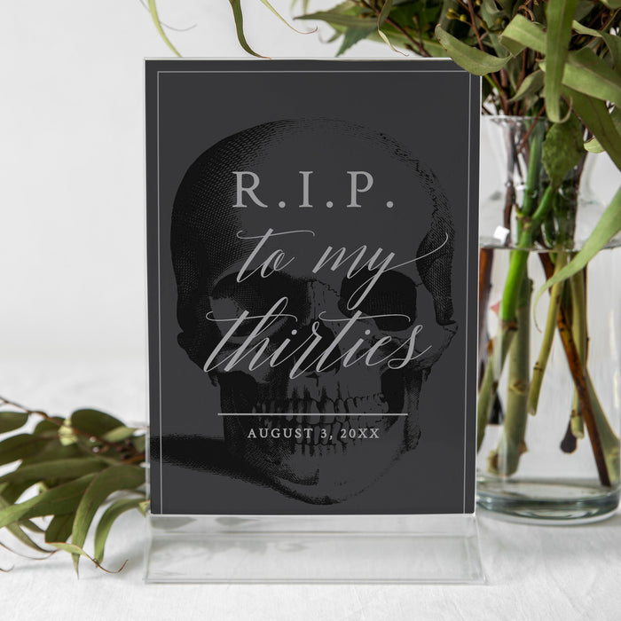 Death to My 20's Table Sign Editable Template, RIP 20's Funeral for My 20s Death Birthday Party, 30th Birthday Printable Digital Download