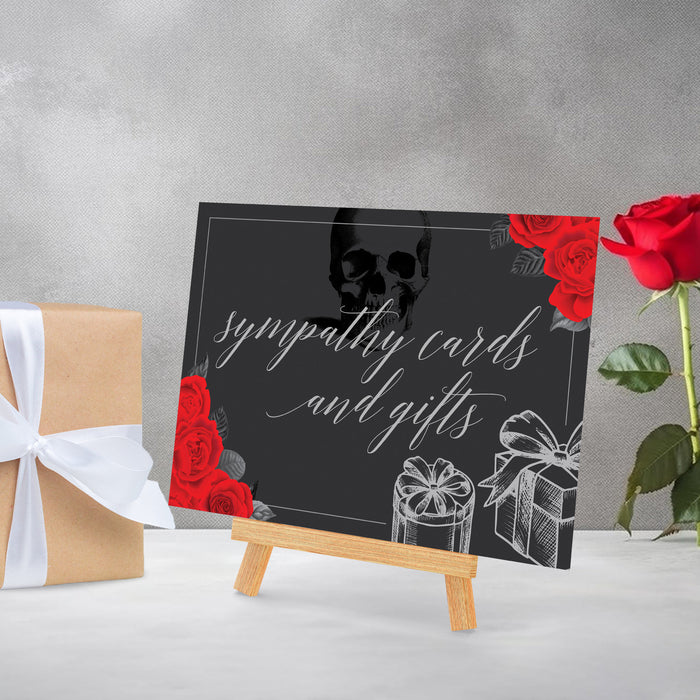 Death To My 20s Table Sign Digital Download Red Roses, Take a Shot Sign, Cards and Gifts Halloween Party Sign, Printable Dessert Table Sign
