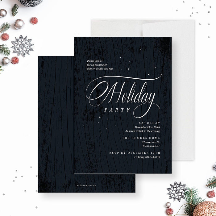 Elegant Classy Holiday Party Invitation Digital Template, Corporate Business Printable Digital Download, Formal Professional Work