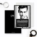 Mugshot photo bachelor party invitation front and coordinating black back.