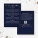 Navy and gold gala fundraiser sponsorship template set