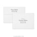 Personalized guest and return address printing on envelopes