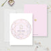 Elegant pink diamond save the date editable template with gold details and personalized wedding information